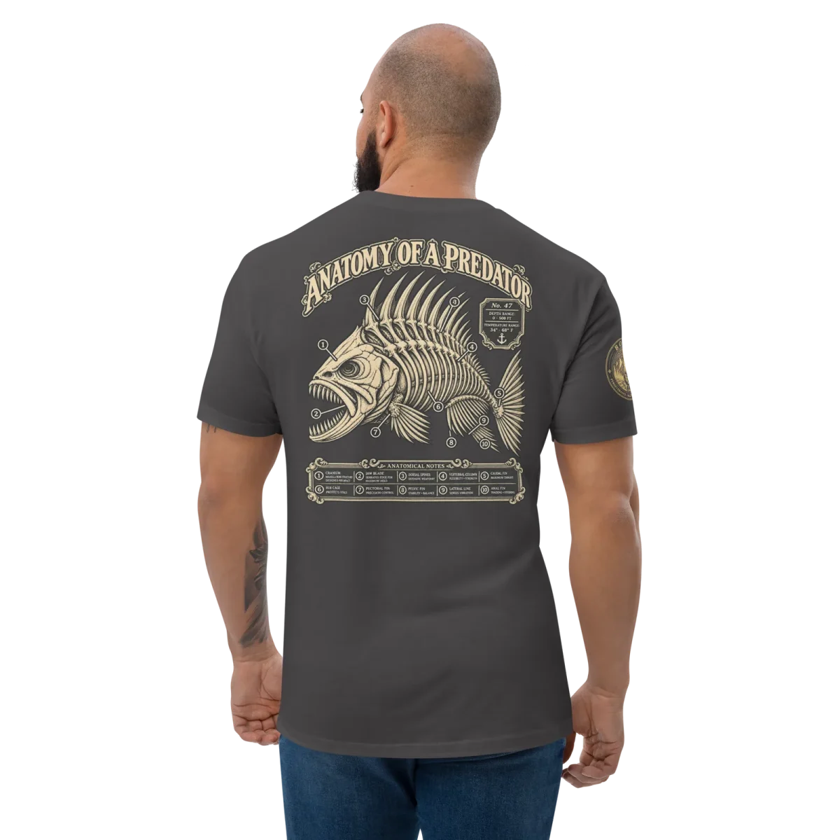 Anatomy of a Predator, Heavy Metal, back, worn