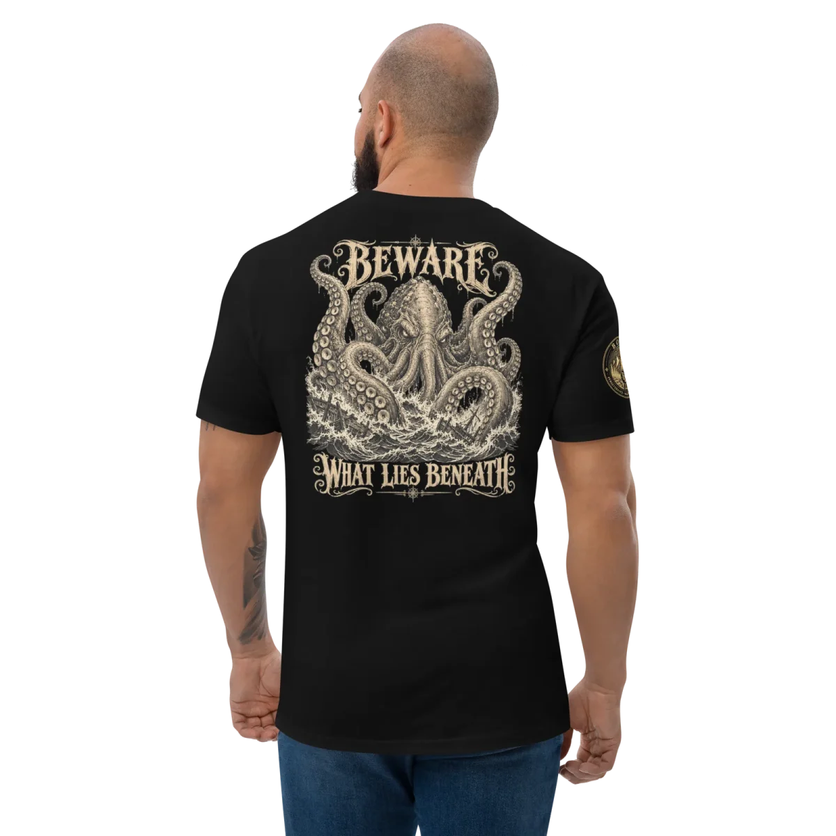 Beware What Lies Beneath, Black, back, worn