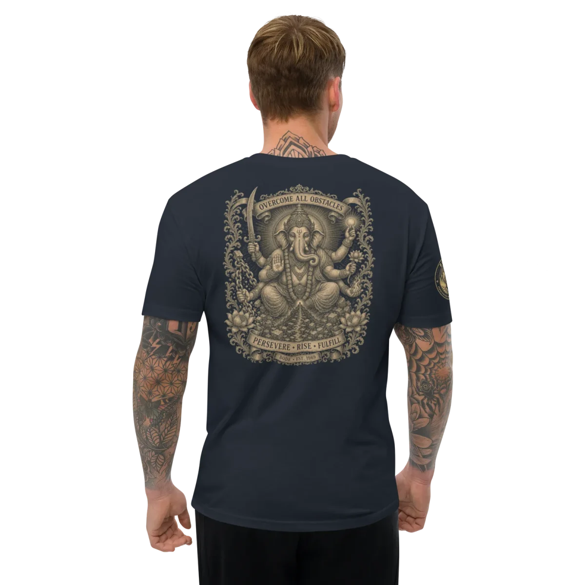 Ganesha, Midnight Navy, back, worn
