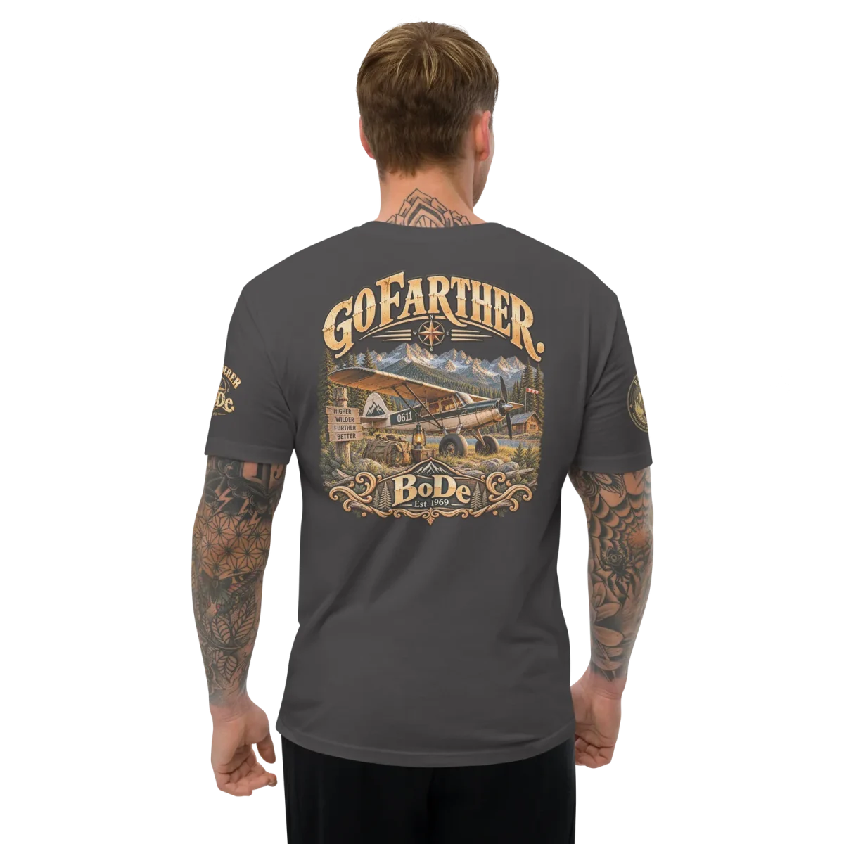 Go Farther, Heavy Metal, back, worn