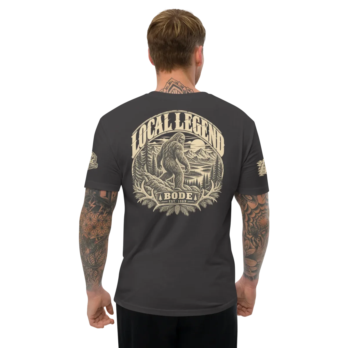 Local Legends, Graphite Black, back, worn