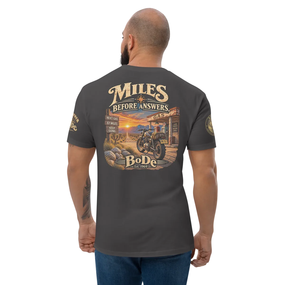 Miles, Heavy Metal, back, worn