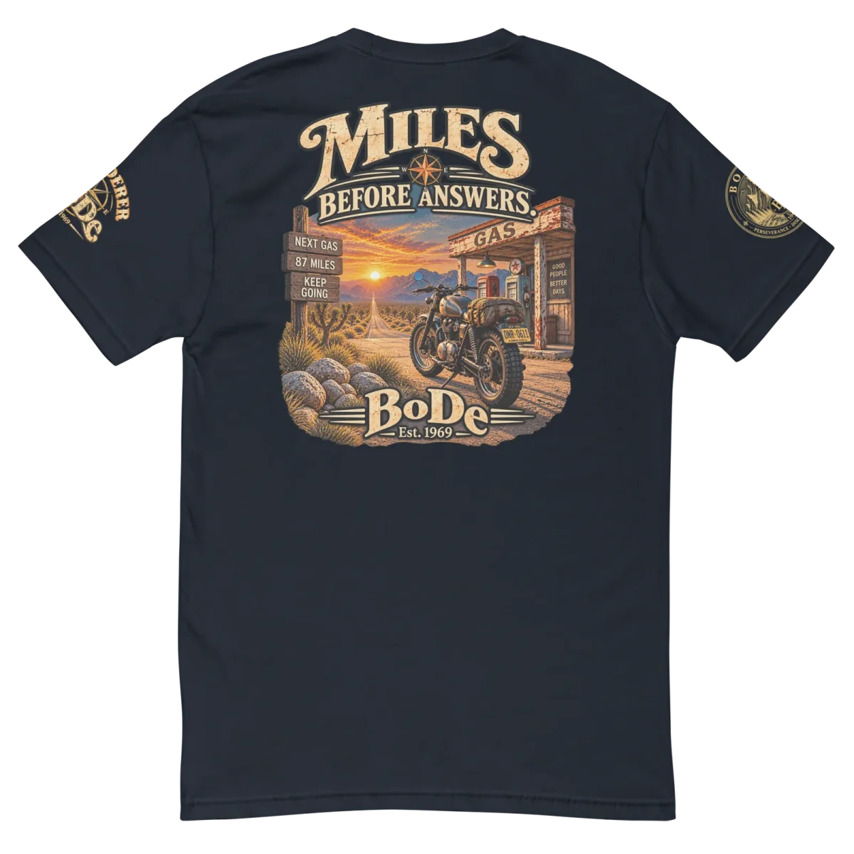 Miles, Midnight Navy, back