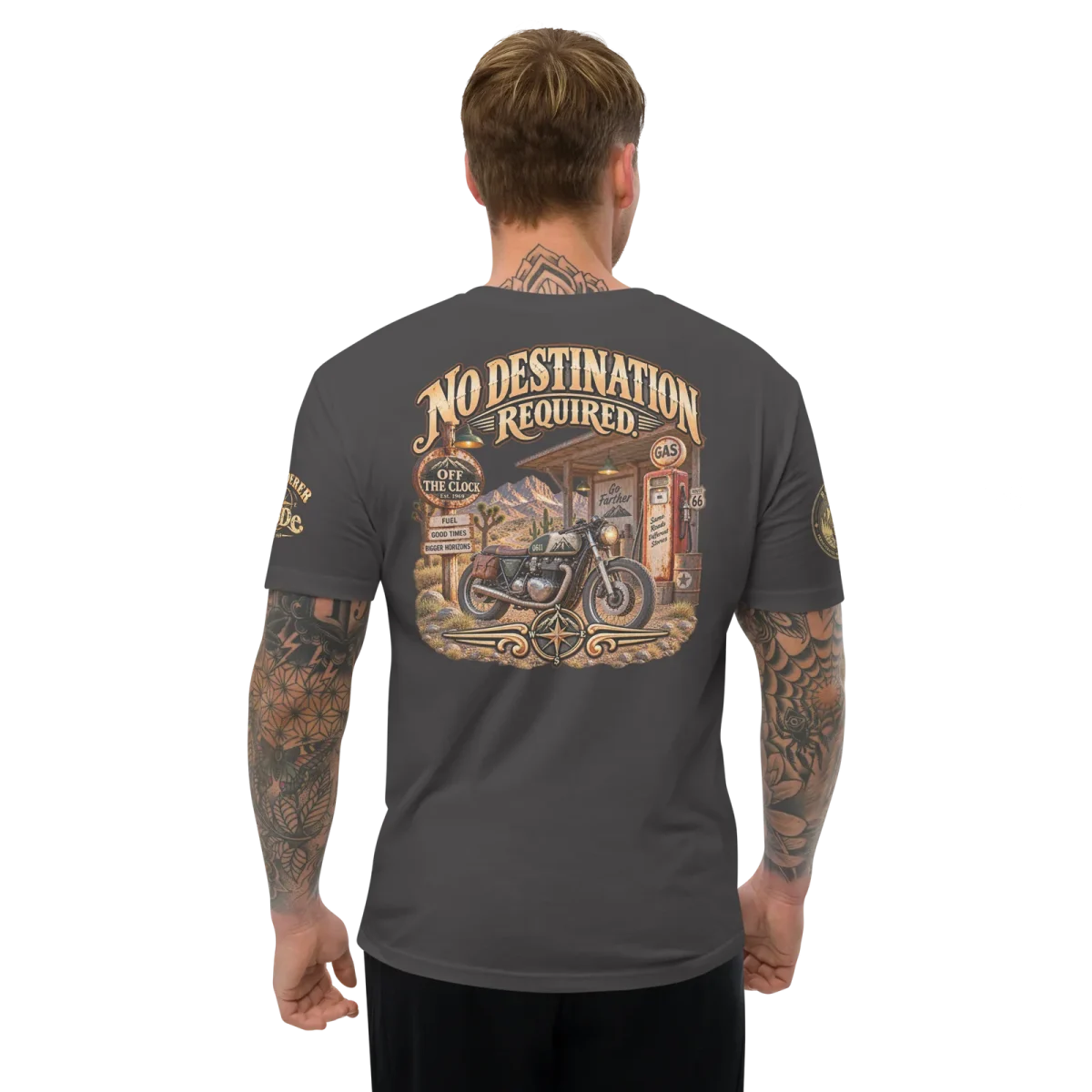 No Destination, Heavy Metal, back, worn