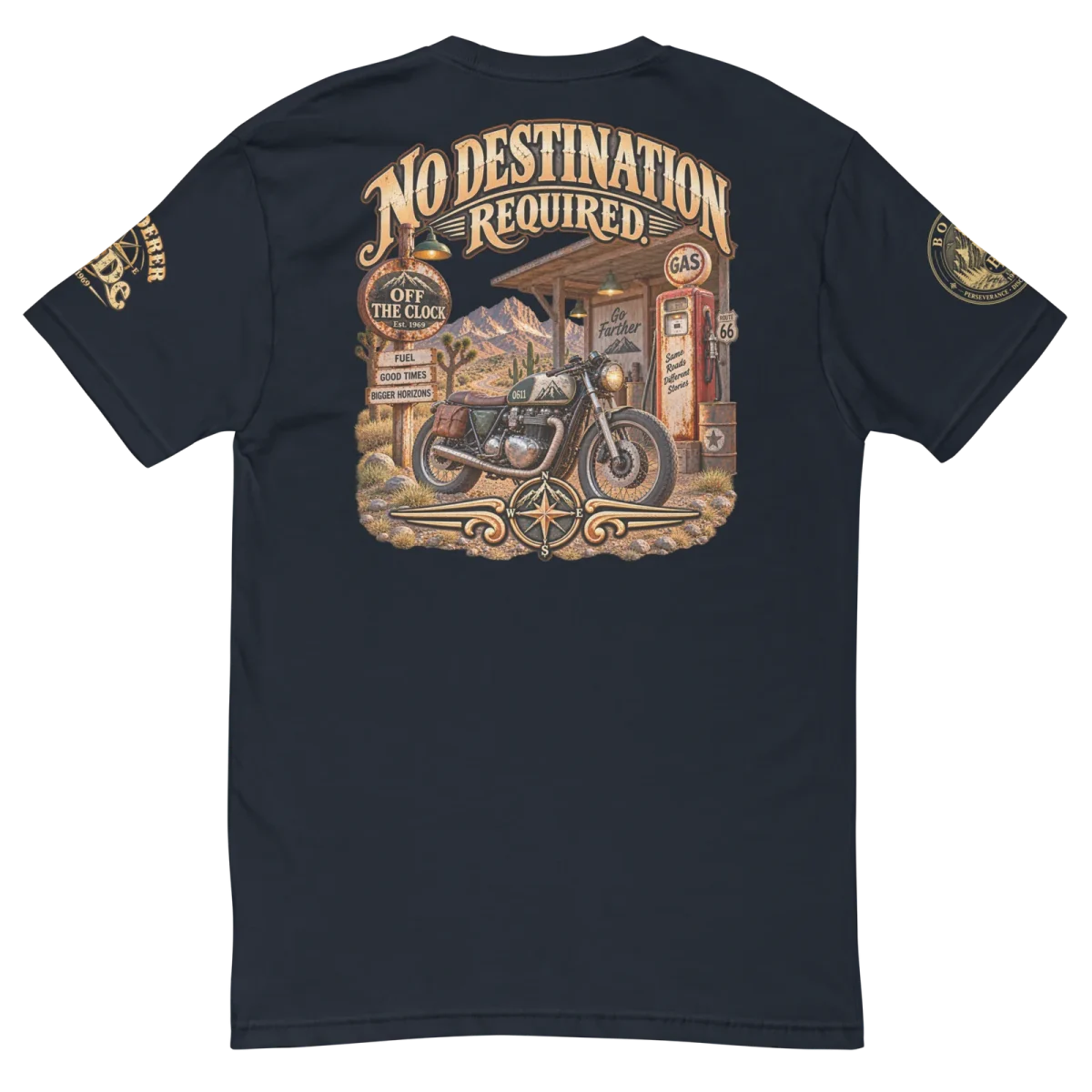 No Destination, Midnight Navy, back