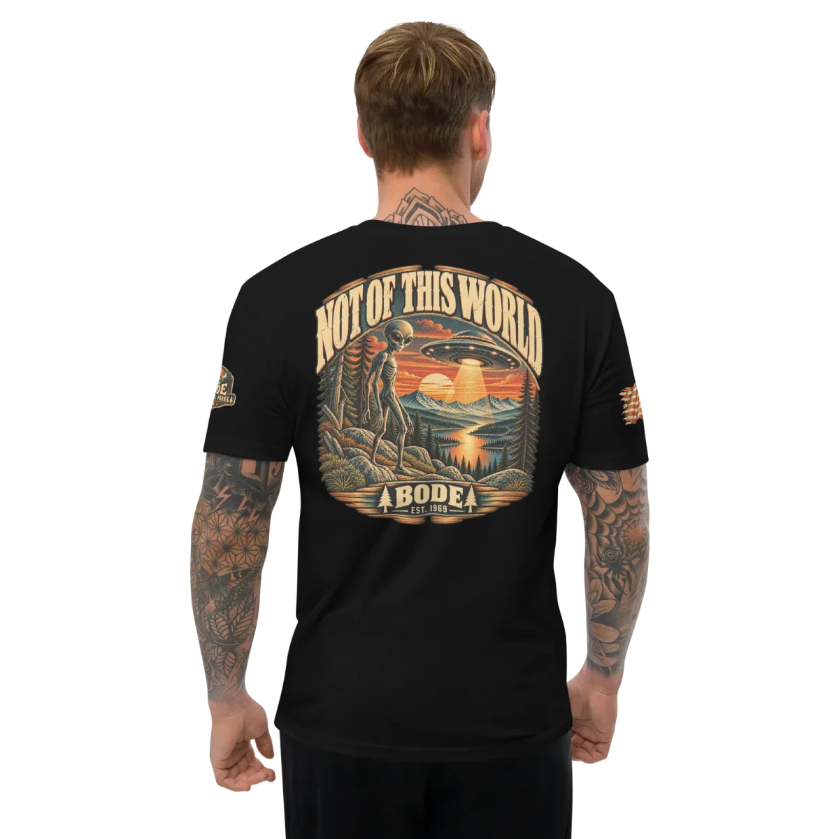 Not of This World - Alien, Black, back, worn