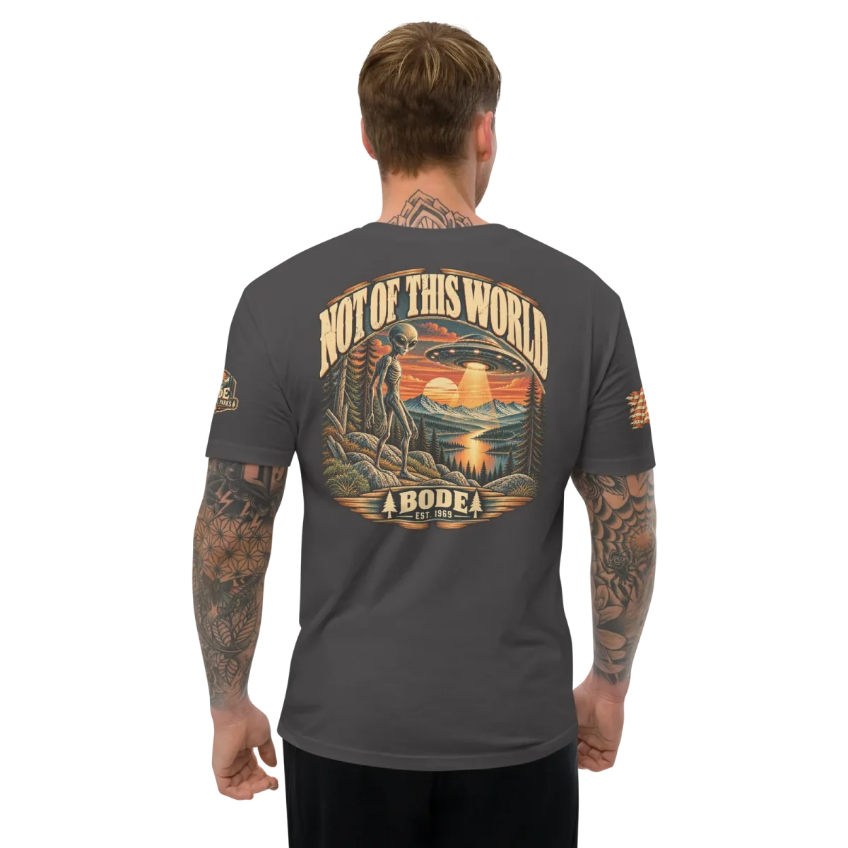 Not of This World - Alien, Heavy Metal, back, worn