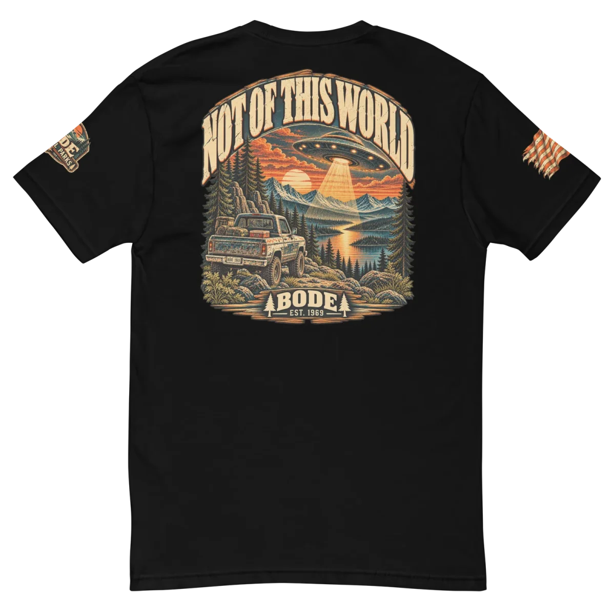 Not of This World - UFO, Black, back