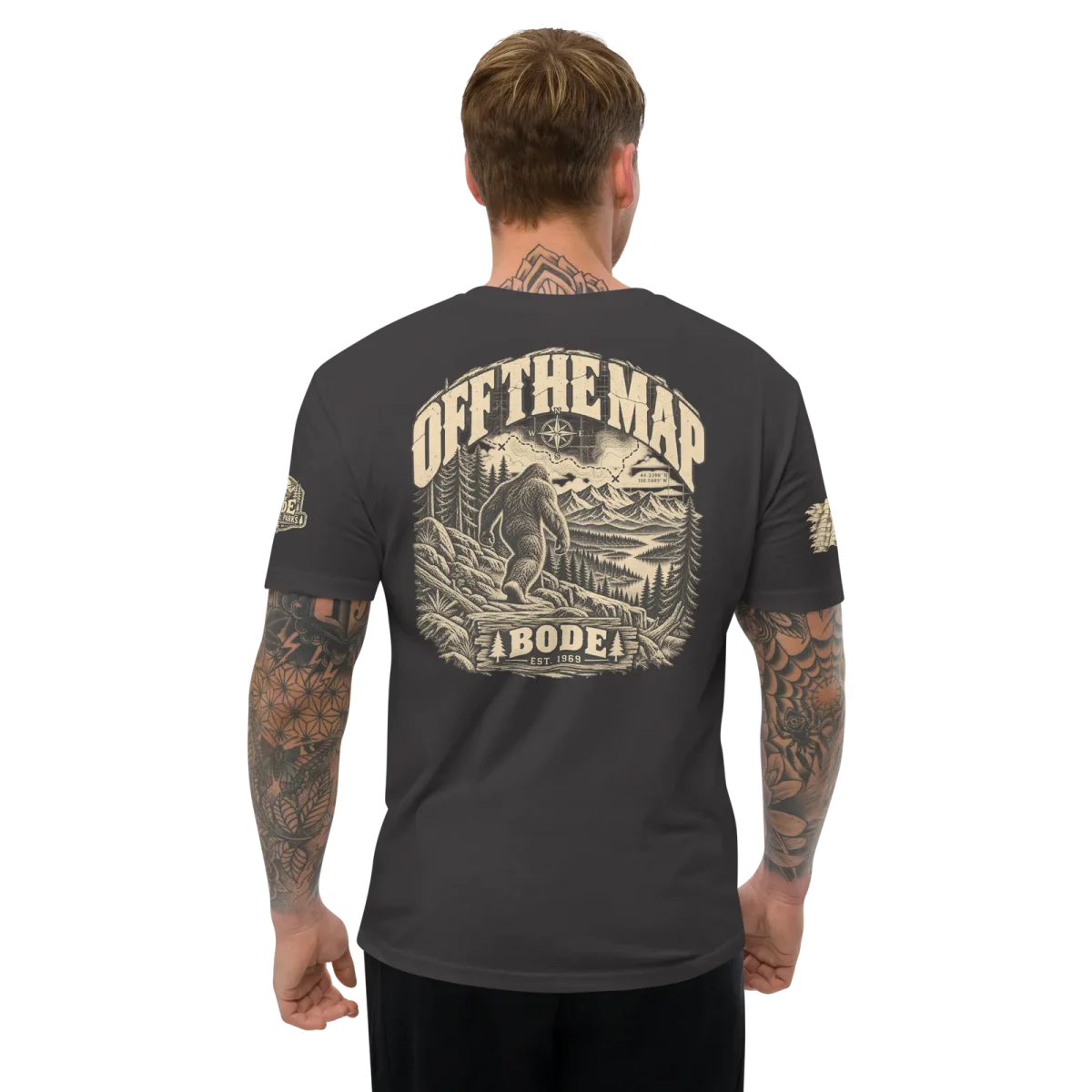 Off the Map, Graphite Black, back, worn