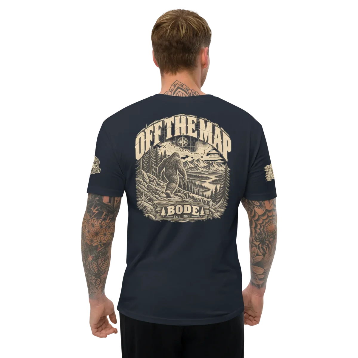 Off the Map, Midnight Navy, back, worn