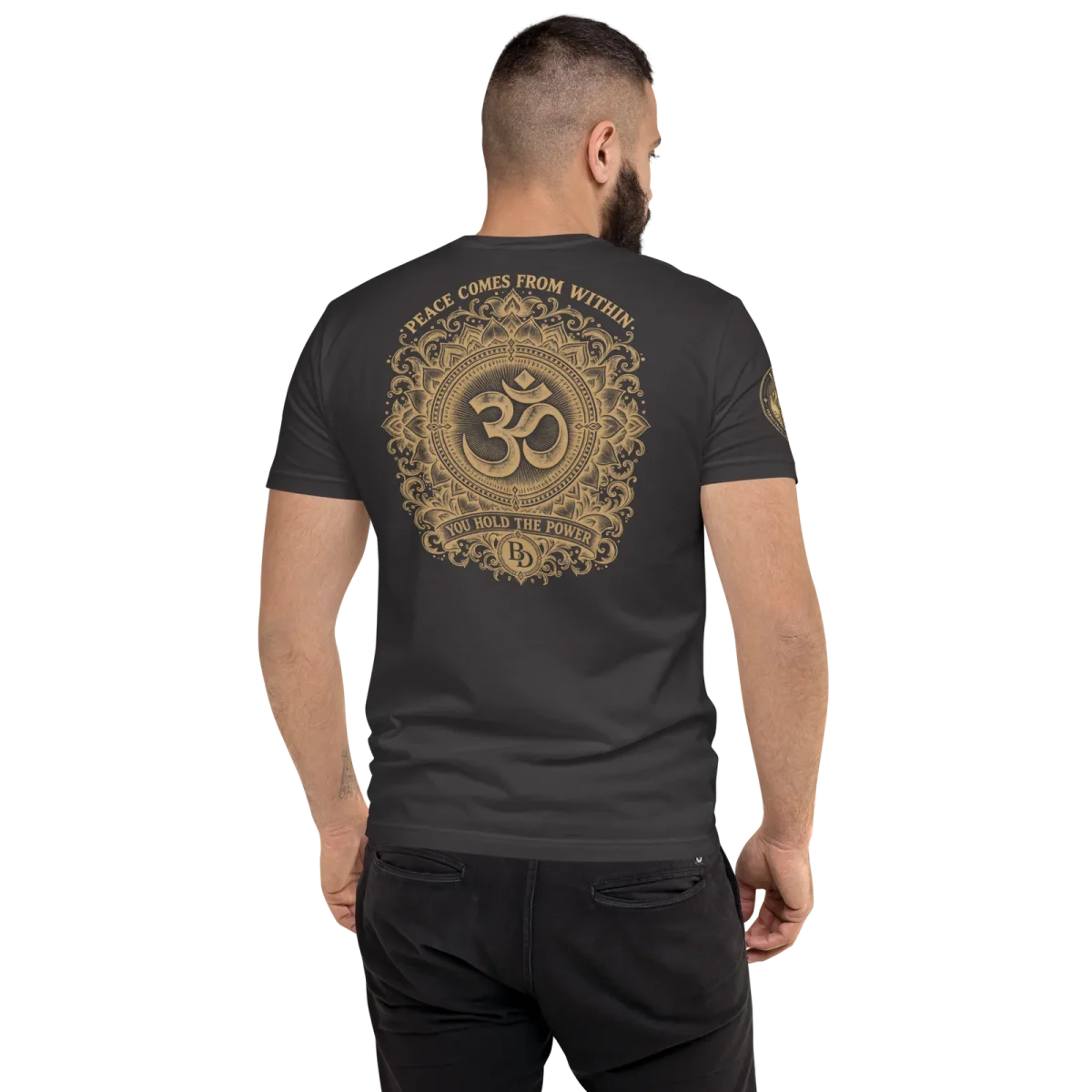 Ohm, Graphite Black, back, worn