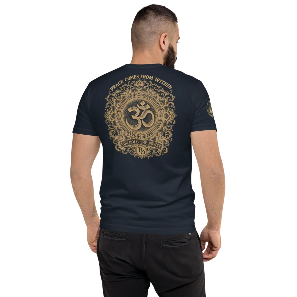Ohm, Midnight Navy, back, worn