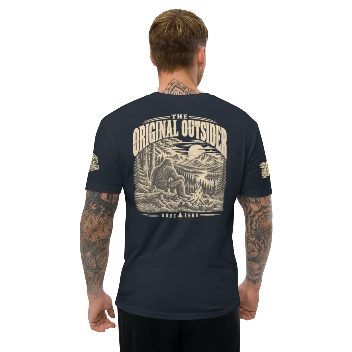 Original Outsider, Midnight Navy, back, worn
