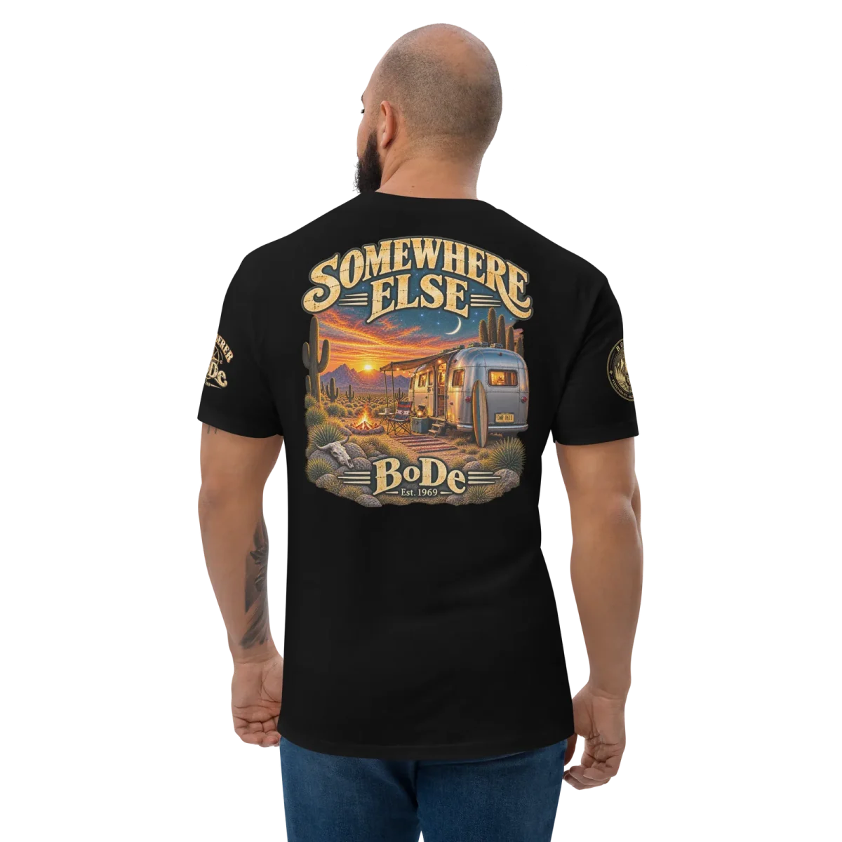 Somewhere Else, Black, back, worn