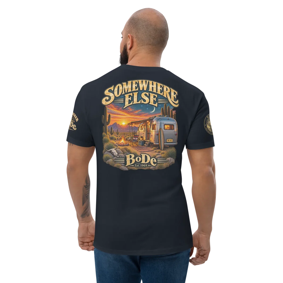 Somewhere Else, Midnight Navy, back, worn