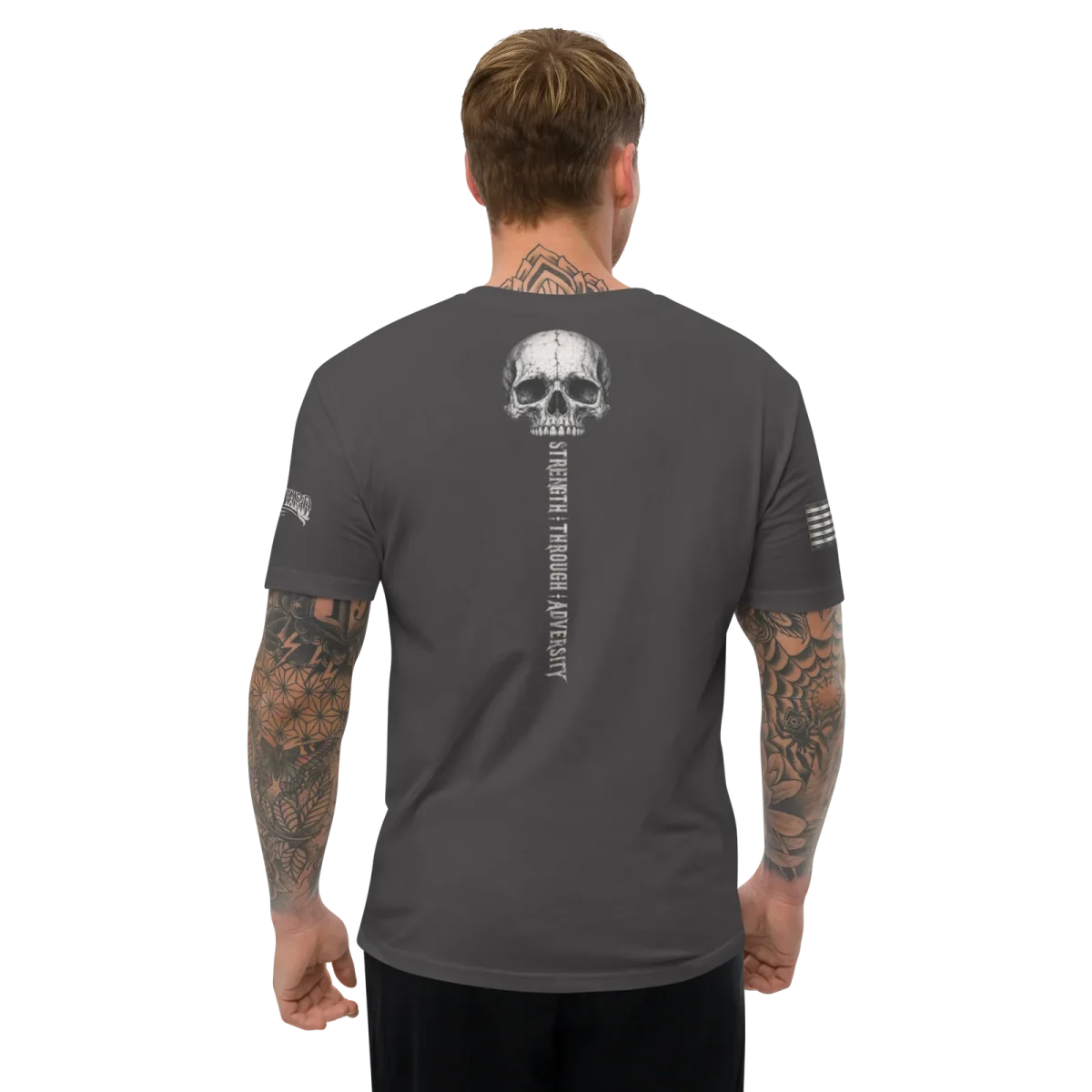 Strength Through Adversity, Heavy Metal, back, worn