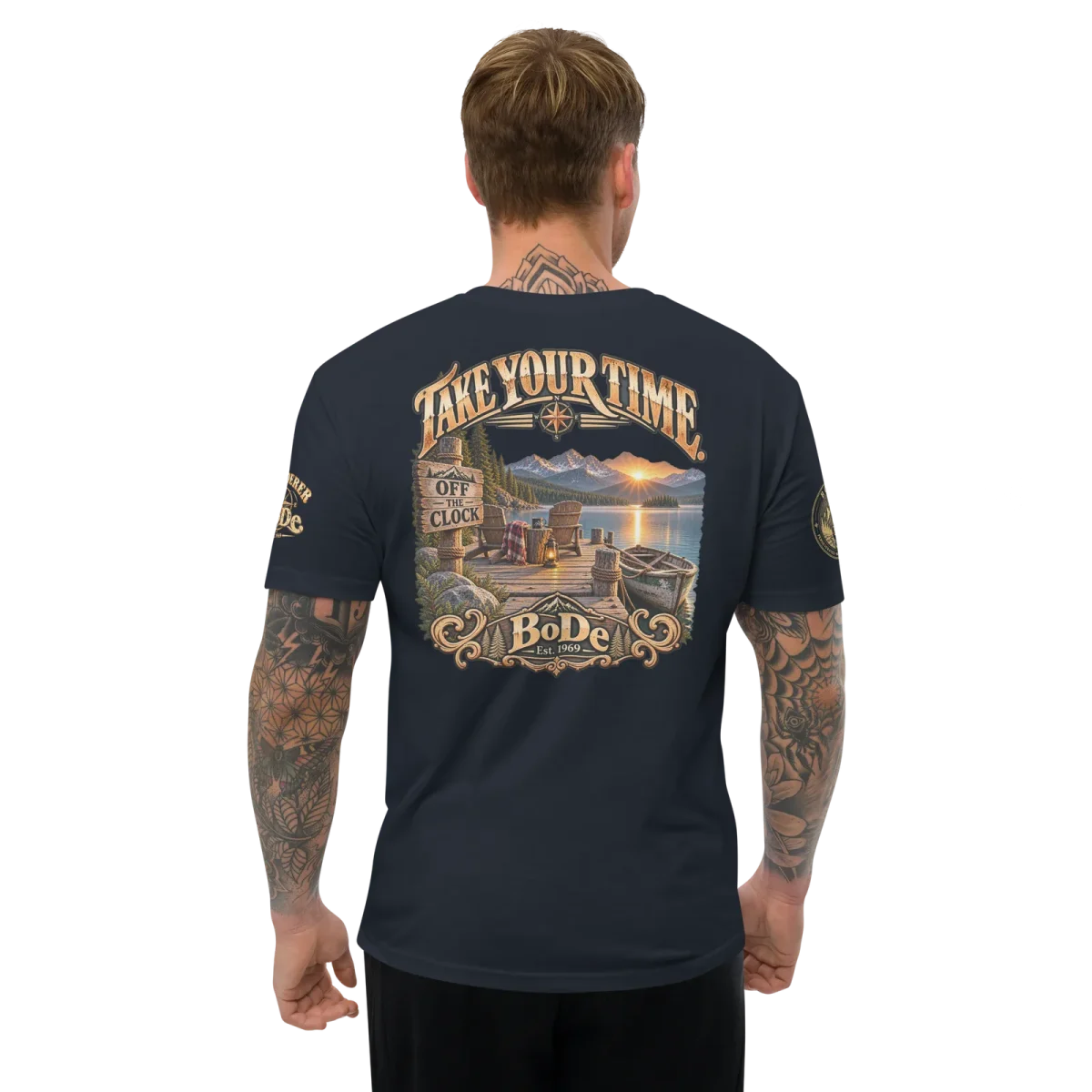 Take Your Time, Midnight Navy, back, worn