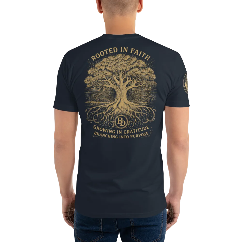 Tree of Life, Midnight Navy, back, worn